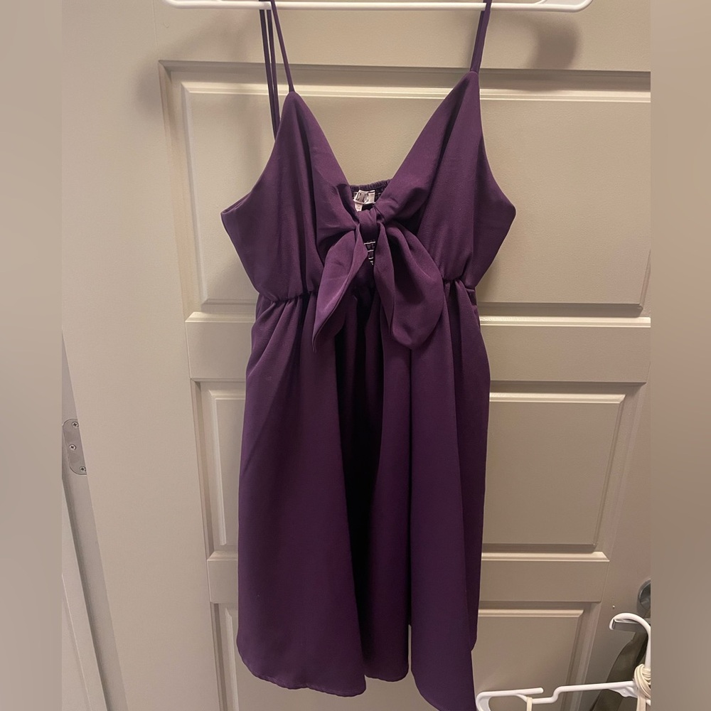 TCEC bow mini dress